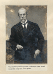 Fotograficka reprodukce portretu T.G.Masaryka, ktery provedl v roce 1919 cesky akad. Malir Hynais.