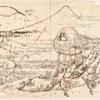 Fuji in a winter wind. Preparatory drawing for vol. 1, 17/18