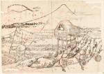 Fuji in a winter wind. Preparatory drawing for vol. 1, 17/18