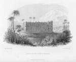 Castle and salt lake at Tegerhy.