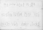 Ghirza. Frieze on the west, east & south faces of the building, No. 1.