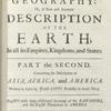  A system of geography, or, A new & accurate description of the earth in all its empires, kingdoms and states...