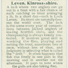 Trout fishing on Loch Leven, Kinross-shire.
