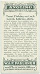 Trout fishing on Loch Leven, Kinross-shire.