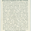 Playing a Salmon on the Tweed.