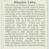 Blagdon Lake.