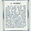 Arms and Armour. A knight. 1388. Time of Battle of Chevy Chase.