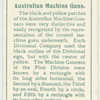 Australian Machine Guns.