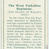 The West Yorkshire Regiment. (The Prince of Wale's Own.)