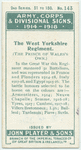 The West Yorkshire Regiment. (The Prince of Wale's Own.)