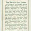 The Machine Gun Corps.