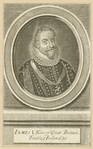 James I, King of England.