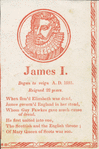 James I, King of England.