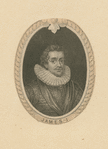 James I, King of England.