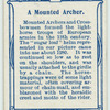 Arms and Armour. [A mounted archer.] 1282. Time of Welsh Insurrection.