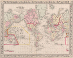 Map of the world on the mercator projection. Exibiting the American continent as its centre