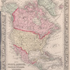 Map of North America. Showing its political divisions, and recent discoveries in the Polar regions