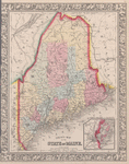 County map of the State of Maine ; Portland Harbor and vicinity [inset].