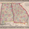 County map of Georgia and Alabama.