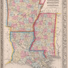 Map of Louisiana, Mississippi, and Arkansas.