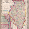 County map of the State of Illinois ; Plan of Chicago [inset].