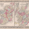County map of Scotland ; Shetland Islands [inset] ; Ireland in provinces and counties.