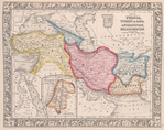 Map of Persia, Turkey in Asia, Afghanistan, Beloochistan ; Palestine, or the Holy Land [inset].