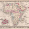 Map of Africa, showing its most recent discoveries ; Island of St. Helena [inset].