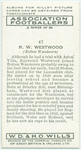 Raymond W. Westwood, Bolton Wanderers.