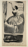 La ballerina del Carignano gira con tanta facilità, che qualche ingenuo crede perfino che il suo piede sia guidato da qualche macchina nascosta sotto il palco scenico.