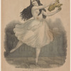 Madame Lecompte. Principal danseuse at the Theatres Royal Paris, London, St. Petersburg  in the character of the abbess, in Robert le diable. [Lithograph] EWC [Edward Williams Clay].