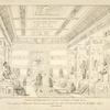 Stanze sotterranee dov'erano custoditi i tesori reali. Scena eseguita pel ballo grande Sesostri, inventato, e posto scene dell'I. R. Teatro alla Scala, dal Sigr. Salvatore Taglioni, l'autunno dell'anno 1824. A. Sanquirico inv. C. Sanquirico inc.