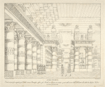 Atrio interno. Questa scena fu eseguita pel ballo eroico Ramesse, ossia Gli Arabi in Egitto, inventato e posto sulle scene dell'I. R. Teatro alla Scala da Alessan. Fabbri, la primavera dell'anno 1819. A Sanquirico inv. e dip. G. Castellini inc.