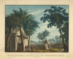 Campo d'Astiage in Persia. Questa scena fu eseguita pel ballo tragico, Il trionfo di Ciro, inventato, e posto sulle dell'I. R. Teatro alla Scala dal Sig. Urbano Garzia. La primavera dell'anno 1817. A Sanquirico inv. e dip. Carolina Lose inc.