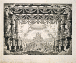 Reggia di Venere, scena eseguita pel ballo anacreontico, Pelia e Mileto, composto dal Sigr. Salvatore Taglioni, e rappresentato sulle scene dell'I. R. Teatro alla Scala. La primavera dell'anno 1827. A. Sanquirico inv e dip, C. Sanquirico inc.