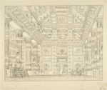 Sala nella reggia di Memfi. Questa scena fu eseguita pel ballo tragico Psammi, inventato da Salvatore Viganò l'autunno dell'anno 1817 per il I. R. Teatro alla Scala in Milano. Alessandro Sanquirico inv. e dip. in Milano.