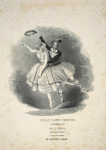 Delle Fanni Cerrito [als Sylphide] und Mr. G. Carej [als James Reuben] aus dem neuen Ballete Die Wiederbelebte Sylphide.