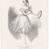 Maria Taglioni nel ballo La gitana, del coreografo Signor Filippo Taglioni, padre della esimia artista [followed by three lines of verse in Italian]