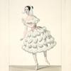 Costume de Melle Fanny Essler [sic], rôle de Adda, dans La chatte métamorphosée en femme. Ballet. Academie Royale de Musique.