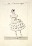 Costume de Melle Fanny Essler [sic], rôle de Adda, dans La chatte métamorphosée en femme. Ballet. Academie Royale de Musique.