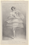 La Volière.  - Portrait of Mademoiselle F. Elssler. Fanny Elssler (Fac.sig.) Drawn on stone by M. Gauci, from a drawing by J. Deffett Francis. Printed by P. Gauci.