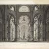 Tempio di Mecca. Questa scena fu eseguita pel ballo tragico, Maometto, composto e sesso sulle scene dell'I. R. Teatro alla Scala da Francesco Clerico, la primavera dell'anno 1822. A. Sanquirico inv. e dip. L. Castellini inc.