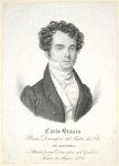 Carlo Blasis, primo danzatore del Teatro del Re in Londra. Attuale primo danzatore nel grande Teatro la Fenice 1831.