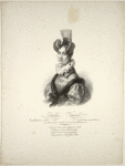 Chiara Piglia, prima ballerina assoluta per la mimica e per la danza nel nobile Teatro d'Apollo nel carnevale dell'anno 1832 [followed by four lines of poetry in Italian]