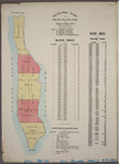 Outline map of large scale real estate atlases of New York City, Borough of Manhattan