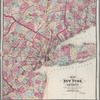 Plate 5: Map of New York and vicinity, accompanying Atlas of New York and vicinity.