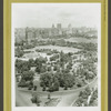 Central Park from Central Park South, showing Central Park West across Park.