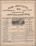 Plate 67: Park Institute, Rye, Westchester Co., New York.