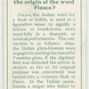 Do you know the origin of the word fiasco?