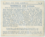 Windmills and canals.